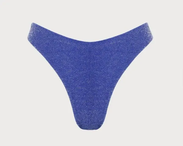 BERLOOK Navy Lurex Cut Out Bikini Top AND Solid Lurex Bikini Bottom 22 - Image 9