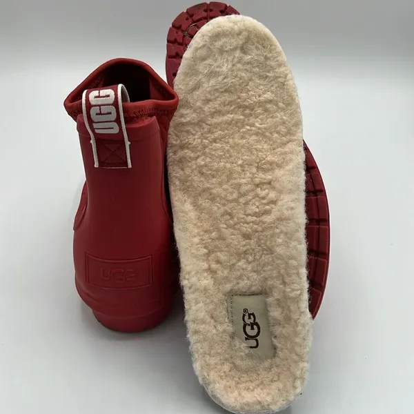 ✨UGG Red Rainboots Size‎ 6 Chevonne Ankle Rain Booties B22B - Image 10