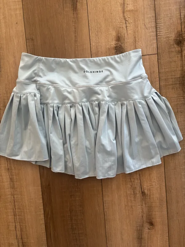 Light Blue Gold Hinge Skirt - Image 2