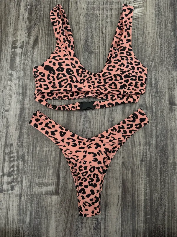 Zaful Cheetah Bikini Set - Image 3
