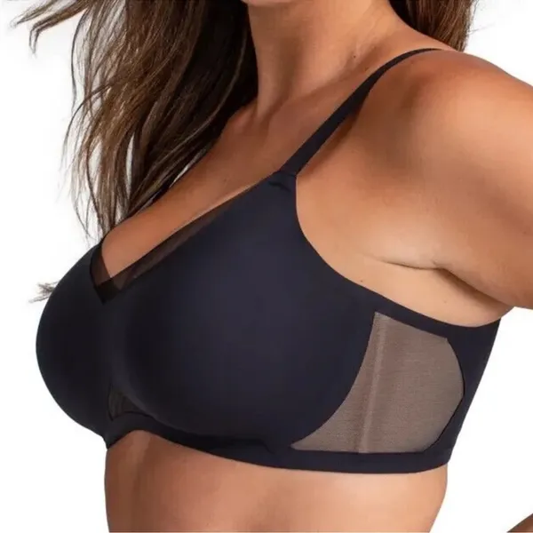 Honeylove CrossOver Bra Runway Black Tan Extra Large XL - Image 2