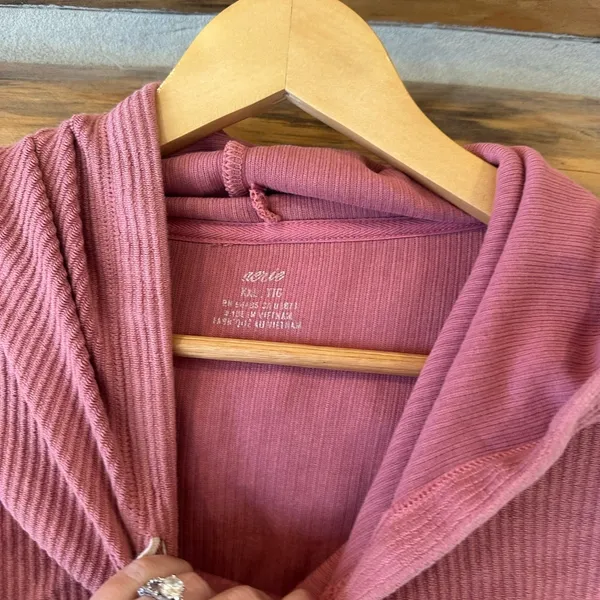 Corded Pink Pullover - Image 2