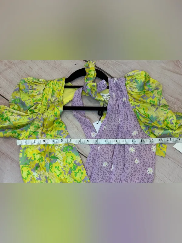 For Love & Lemons Dubois Mixed Print Freedom Floral Mini Dress Size Small NWT - Image 9