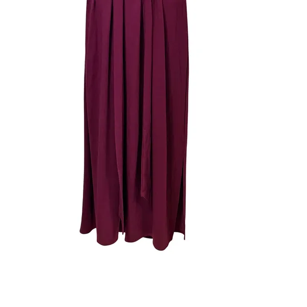 Banana Republic Womens XXL Burgundy Sleeveless Tie Waist Maxi Dress ‎ NWOT - Image 4