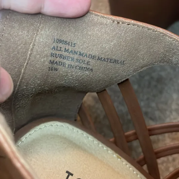 Torrid wedge sandal tall brown size 10w neutral - Image 5