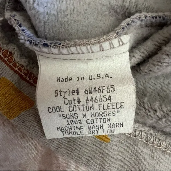 Vintage True Grit Fleece Jacket women’s L gray/ivory western boho southwestern - Image 4