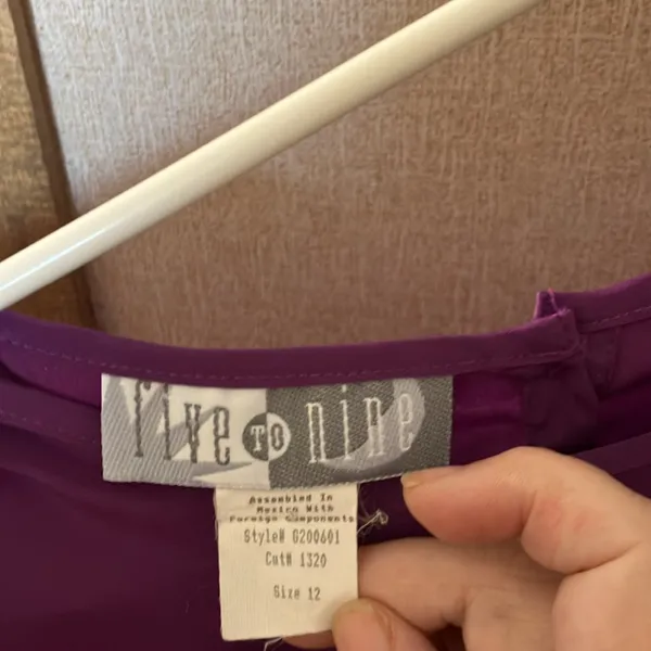 FINAL MARKDOWN Five to nine Purple Women's Top 12 - Image 2