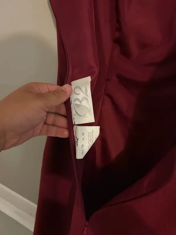 B2 Burgundy Wine Red Mini Dress – Perfect for Homecoming! - Image 2