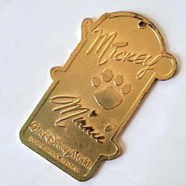Vintage Disney Mickey Minnie Best Friends Jesus Name Keychain Charm - Image 3