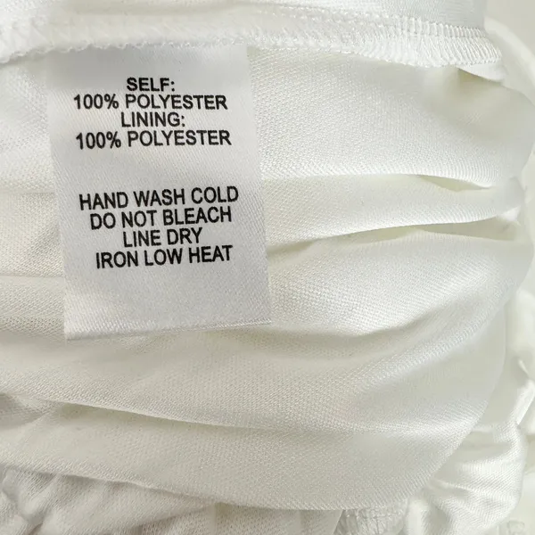 Lulus Frilled to Bits White Swiss Dot Off-the-Shoulder Romper Chiffon Medium NWT - Image 11