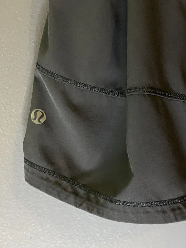 Lululemon Skort Womens 4 Black Athletic Running Tennis Lined Pockets Stretch - Image 3