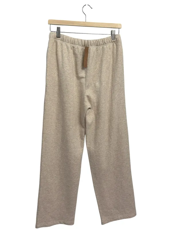 New Skims Cotton Fleece Classic Straight Leg Pant Oatmeal Hearher Medium NWT - Image 5