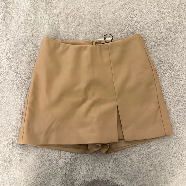7 for all Mankind Faux Leather Skort - Image 2