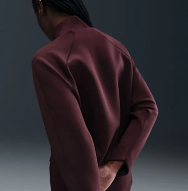 Nike Women's Universa Dri-Fit 1/4 Zip in Burgundy Crush size L NWT $110 - Image 2