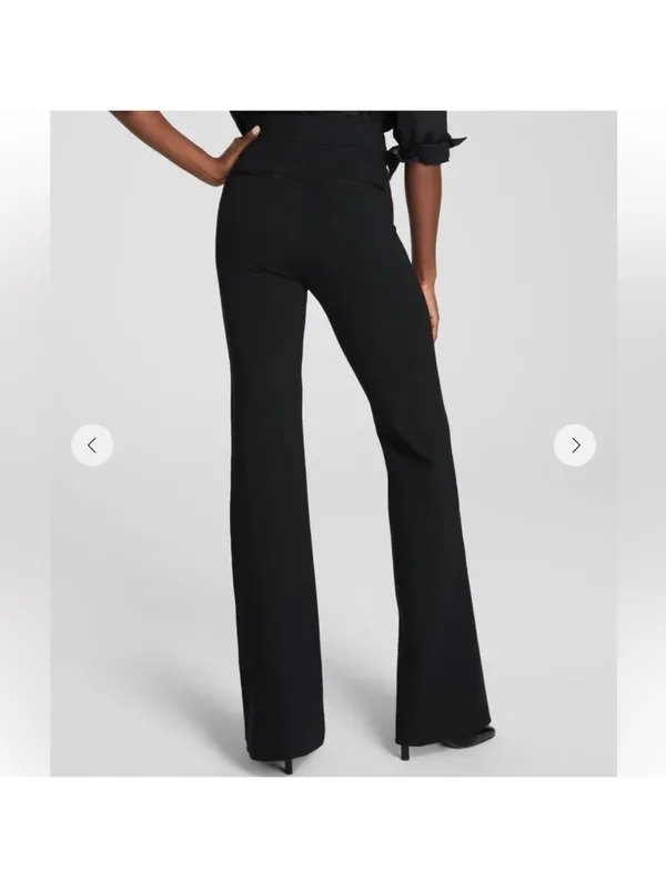 Spanx Ponte Knit High Rise Flare Leg Pants Black Size XS - Image 3