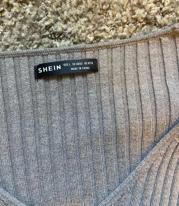 SheIn Light Grey Button Down - Image 3