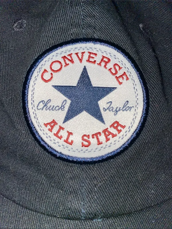 CONVERSE Tip off Chuck Taylor All Star Patch black baseball dad cap size OSFA - Image 5