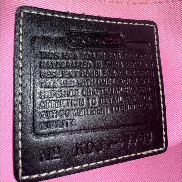 y2k COACH Vintage Mini Demi Hampton 7769 Mini Purse Shoulder Bag - Image 7