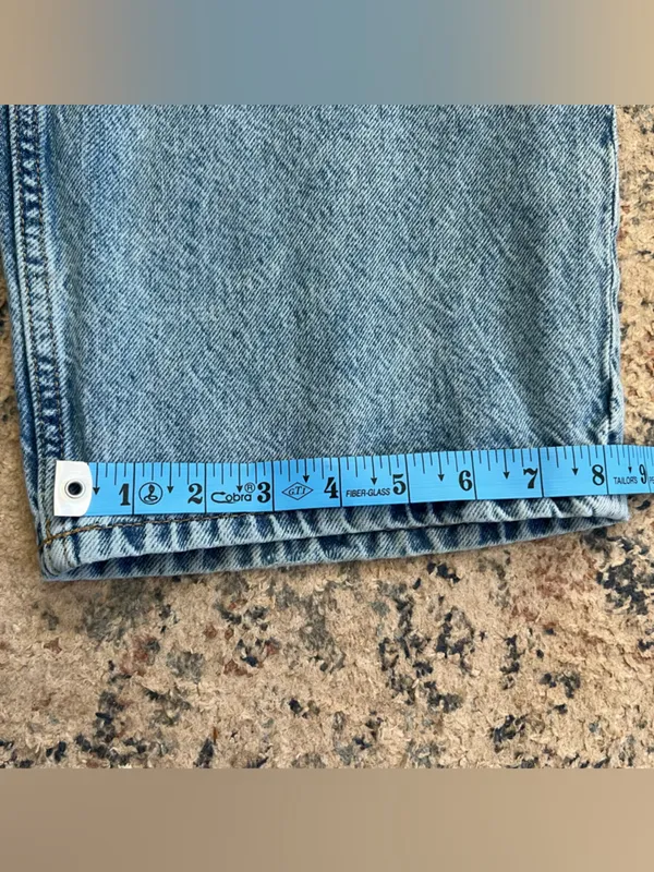 &Denim Light Blue Women's Boyfriend Jeans size 2 baggy loose fit high waist - Image 6