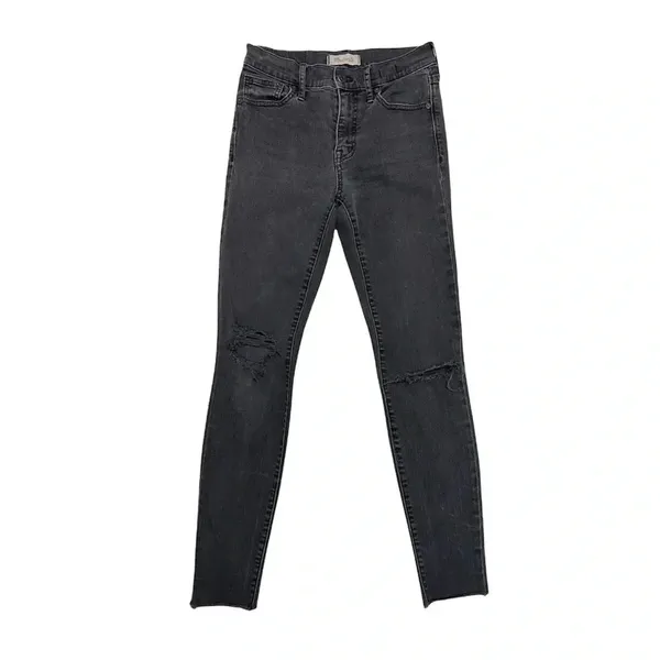 Madewell 9" High Riser Skinny Jeans Black Wash Denim Stretch Women’s Size 25 - Image 4