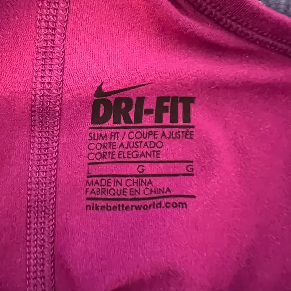 1447 | Nike Dri-FIT‎ Racerback Active Performance Tank Top Purple Womens L - Image 3