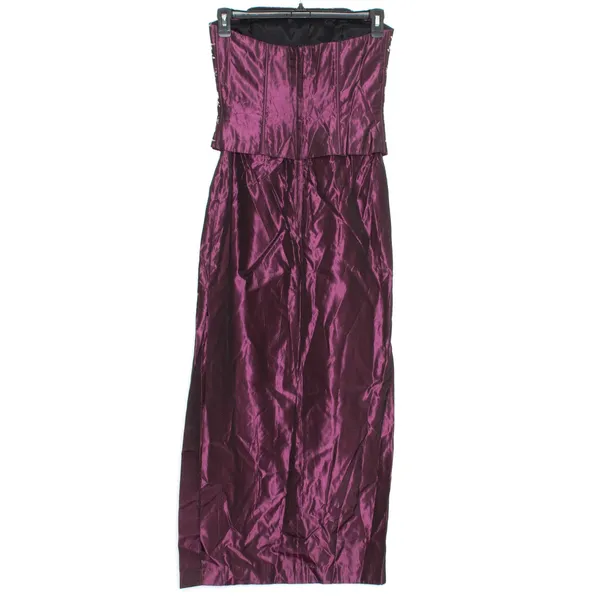Vintage Jessica McClintock Evening Gown Strapless Taffeta Prom Formal Pageant 7 - Image 2