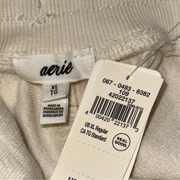 Aerie NWT Women’s Size XL Cream Ivory Natural Soft Landing Trousers Sweatpants - Image 8