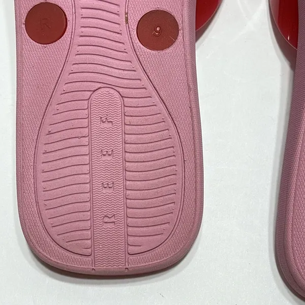 Reef Solaye Hibiscus Pink Red Flip Flop Sandals Womens 9 Beach Vacation - Image 11
