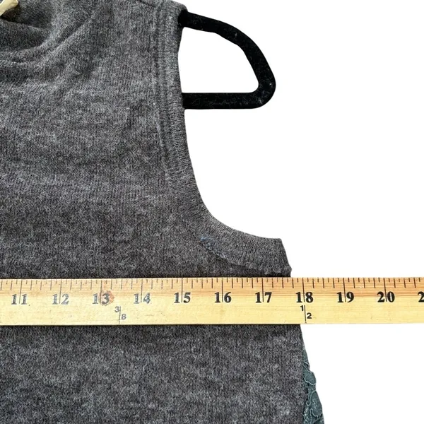 Anthro MOTH Knit Tank Top Sz M Gray Green Whimsygoth Fairy Grunge Cottage Goth‎ - Image 7