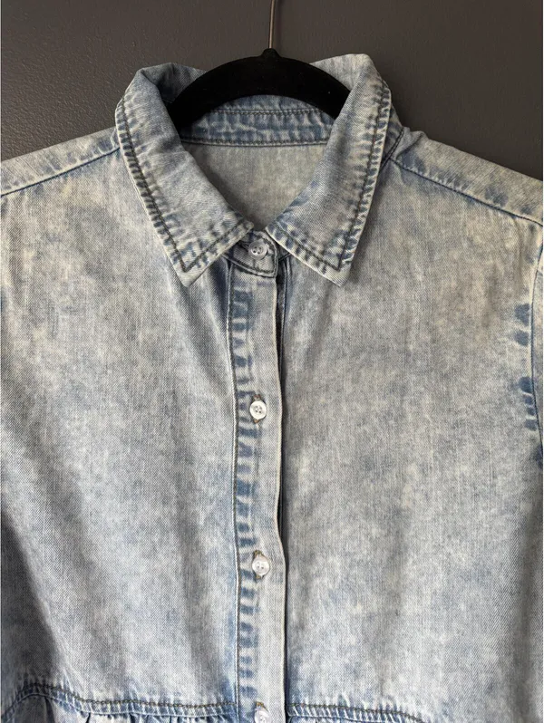 Light Wash Denim Button - Image 3