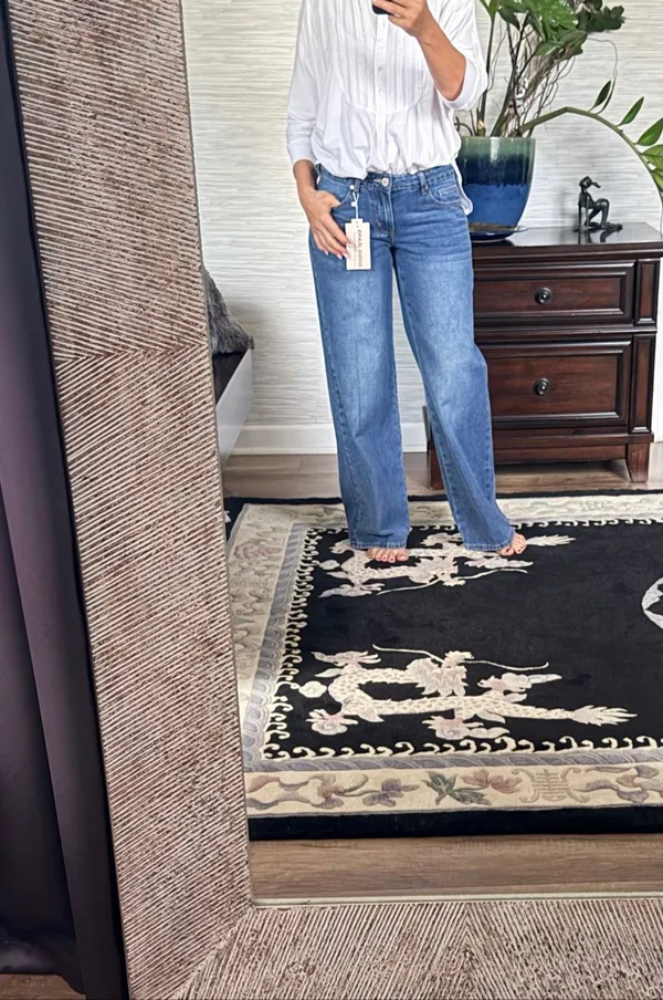 GOGO Jeans Wide Leg Jeans 26/3 medium Wash NWT - Image 9