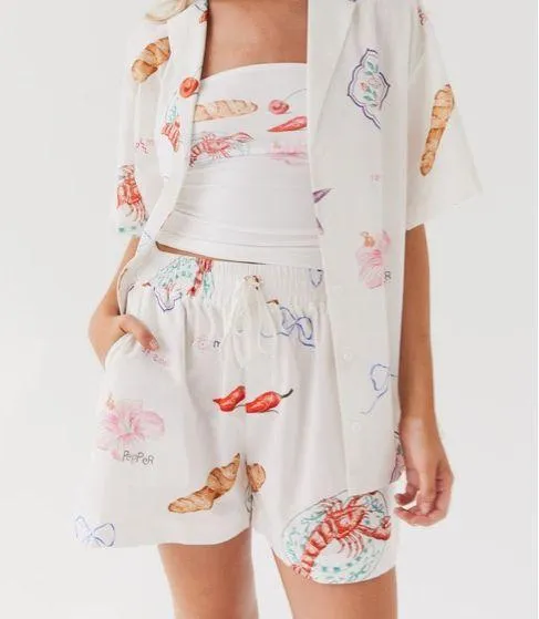Peppermayo Sweet Relief Banchetto Linen Shorts - Image 5