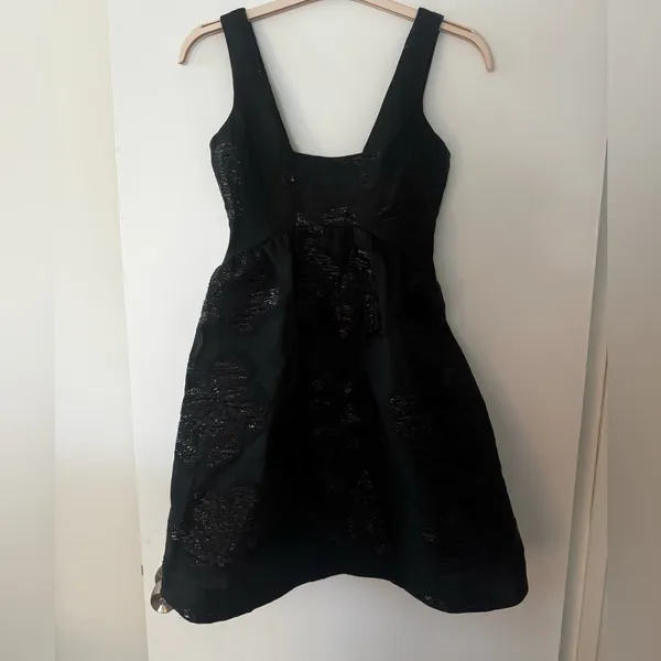 Maeve Antropologie Women’s Black Floral Embellished Dress - Image 4