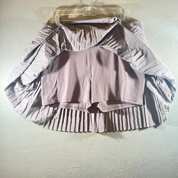 765 | Quince Pleated Active Performance Tennis Golf Skort‎ Purple Womens XL - Image 3