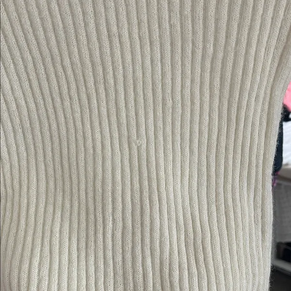 Daily Practice by Anthropologie Cream Ribbed Knit Sweater - Image 5