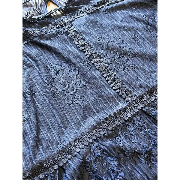 SUZANNE BETRO Navy Blue Lace Bodice Pleated Dress Women's Size XL -‎ NWT $100 - Image 16