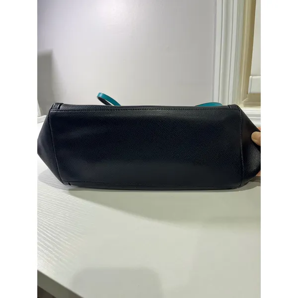 Coach Ava Tote Midnight Atlantic Crossgrain Leather Bag‎ F55469 with Pouch - Image 11