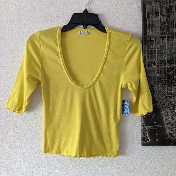 {Free People} Brand New Up Late Crop Top & Shorts - Image 3