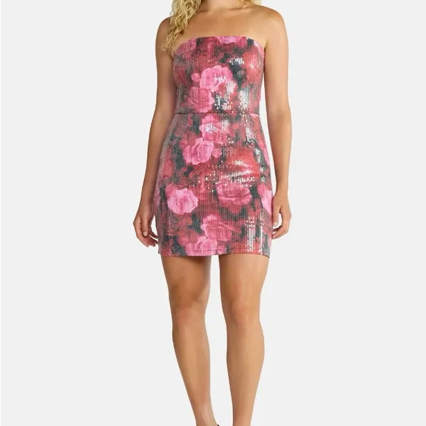 Madden NYC Women's Sequin Mini Tube Dress - Image 4
