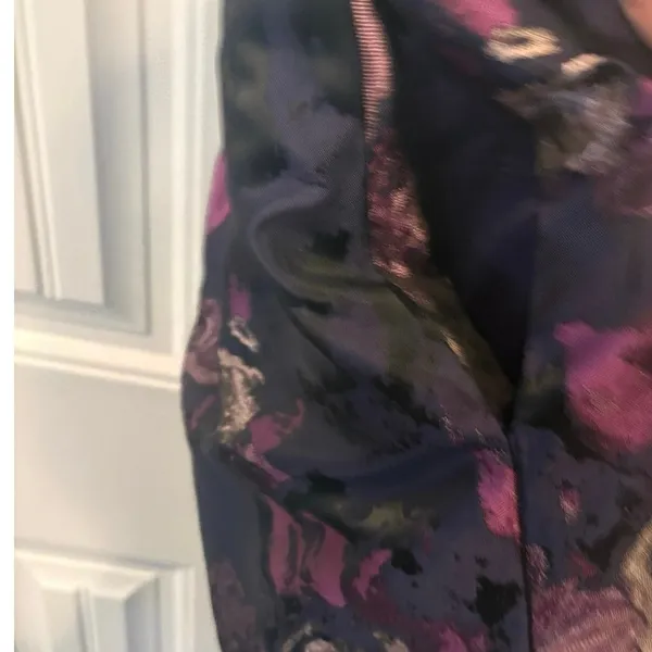 Jessica Howard‎ Purple Floral Cold Shoulder Dress Size 6 - Image 5