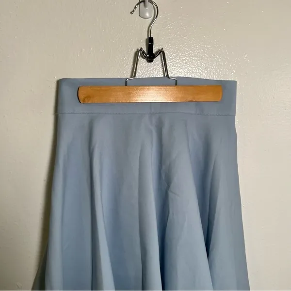 Pleated A-Line Skirt Light‎ Blue Swing Flowy F - Image 2