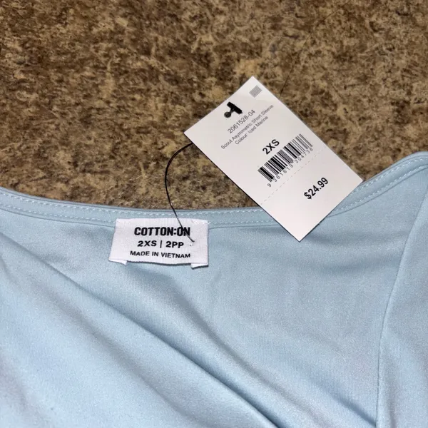 Cotton On Iced Marine Asymmetric Short Sleeve - Image 3