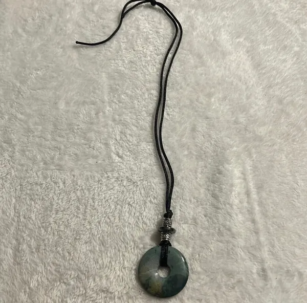 Donut Shaped Bloodstone Gemstone Necklace - Image 3