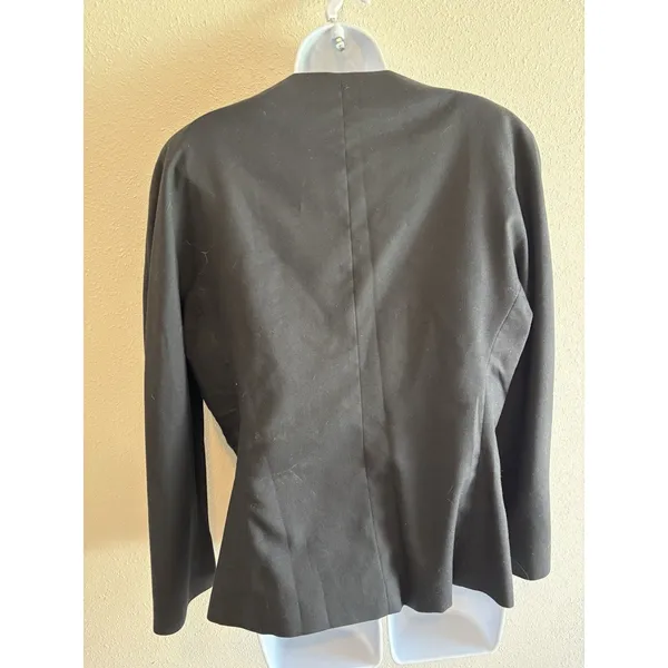 Vintage Buddy Bates Black Blazer with Gold Crest Buttons Sz‎ 18 - Image 2