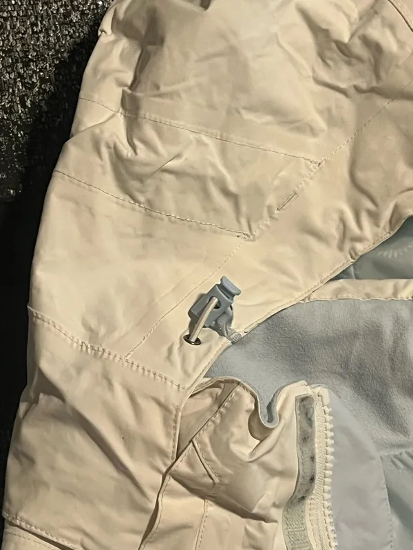 Womens Lg The North Face Colorblock Hooded Ski Jacket-Light Blue/White/Navy - Image 12