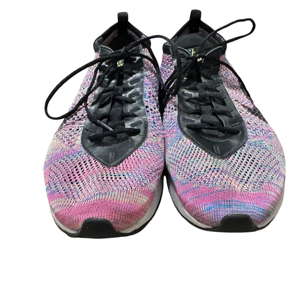 Nike | Flyknit Racer Rainbow Multi Color Shoes Size 8.5 Tennis Gym Athletic - Image 3
