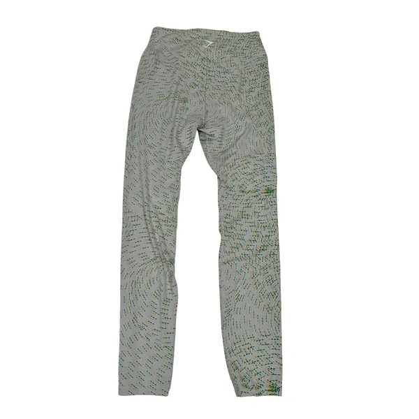 Gymshark Womens XL Grey Green Yellow Swirl Print High Waisted Leggings - Image 2