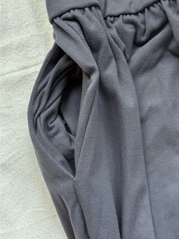 Wide-Leg Lounge Pants in Charcoal — Comfortable Everyday Fit - Image 6
