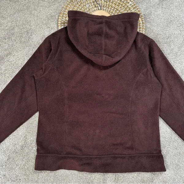 Patagonia Women’s Plush Synchilla Hoody Full Zip Longsleeve in Brown Size M - Image 7