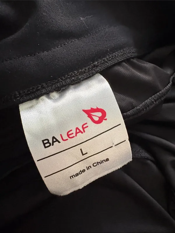Baleaf Women's Lightweight Black Hiking Pants with 5 Zippered Pockets large - Image 10